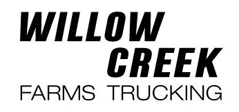 Willow Creel Farms Trucking Logo